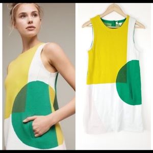 Anthropologie Brand Retro/ Geo Knit Mini Dress